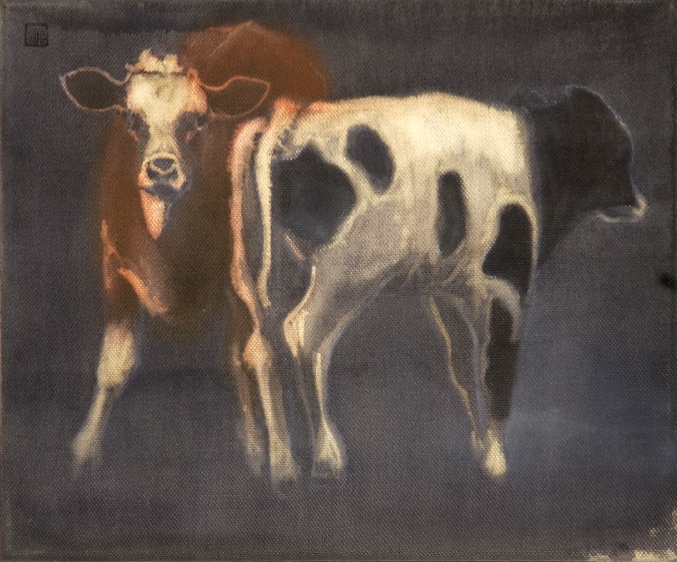  vaches,30x25 cm,ink-acrylic 
